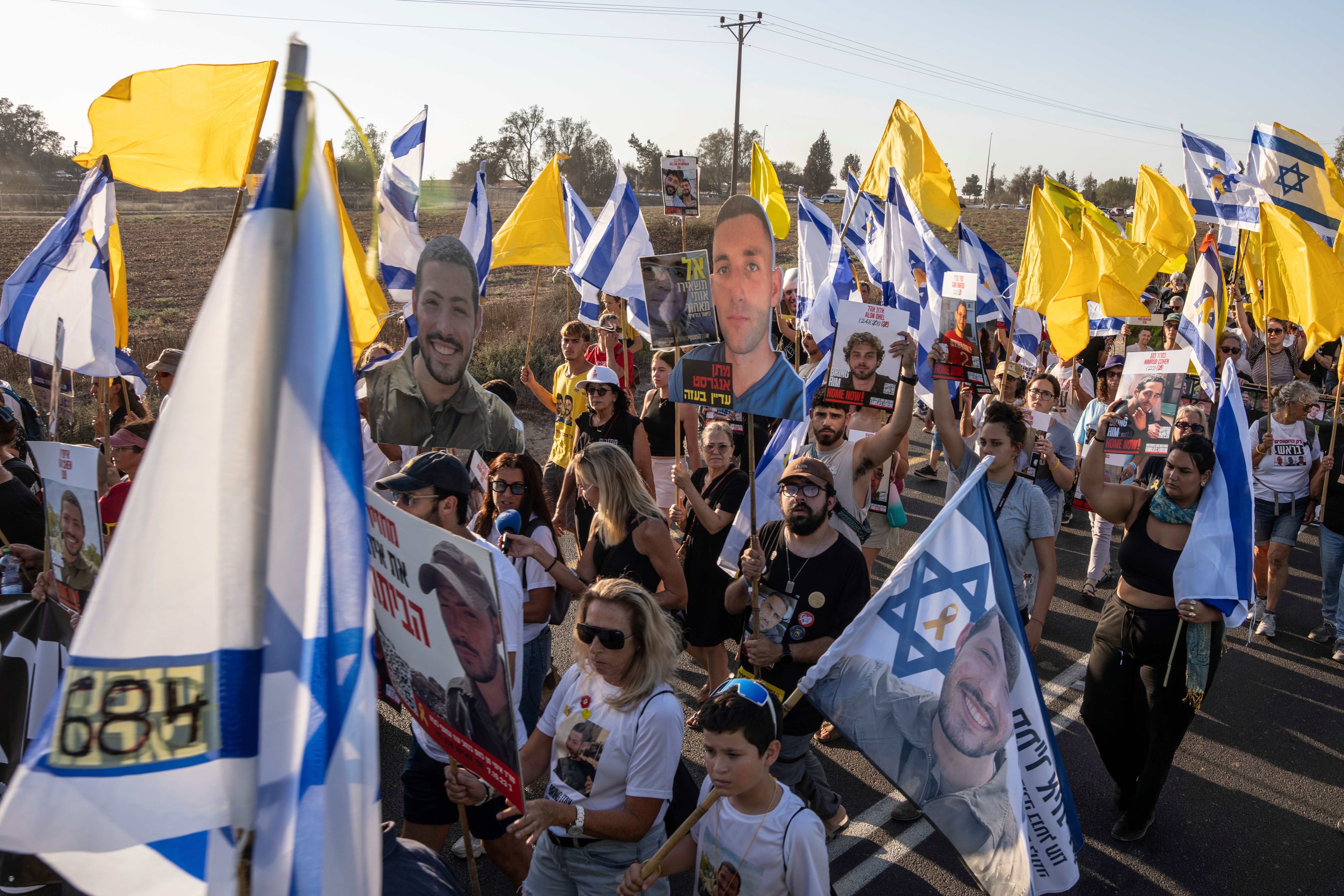 Protest Izraelčanov požadujúcich prepustenie rukojemníkov